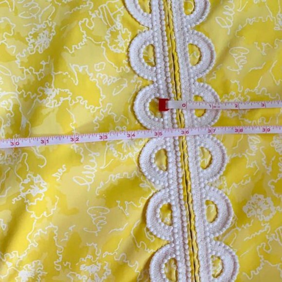 Vintage RARE Lilly Pulitzer - Women’s 60s Long Sleeve Dress with Lace Trim - Picture 3 of 8